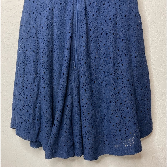 aqua bloomingdales nwt navy blue crotchet Size xs party cocktail Dress - Picture 5 of 7